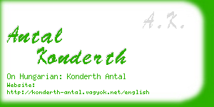 antal konderth business card